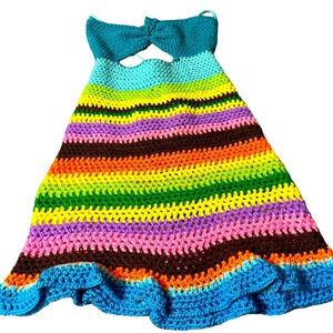 Women’s Crochet Boho, Beach, Lounge, Party, Backless Dress Crocheted by Me